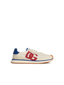Dolce & Gabbana 'Cushion' White Lear Blend Sneakers