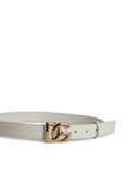 Dolce & Gabbana White Lear Belt