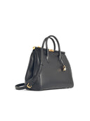 Dolce & Gabbana "Nuova Sicilia" Black Lear Bag