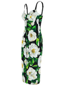 Dolce & Gabbana 'Gardenia' Dress In Black Polyamide Blend