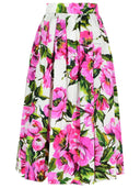 Dolce＆Gabbana'Peony'粉红色棉裙