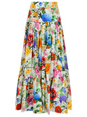 Gonna in cotone multicolore Dolce & Gabbana