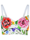 Dolce & Gabbana White Cotton Blend Top