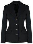 Dolce & Gabbana Black Virgin Wool Blazer
