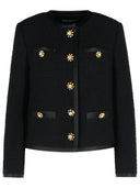 Dolce & Gabbana Black Wool Blend Jacket