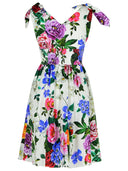 Dolce & Gabbana Robe en coton multicolore