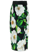 Dolce＆Gabbana'Gardenia'黑色聚酯混合裙