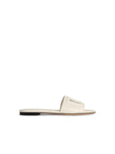 Dolce & Gabbana White Lear Slippers