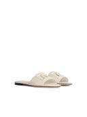 Dolce & Gabbana White Lear Slippers