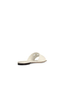 Dolce & Gabbana White Lear Slippers