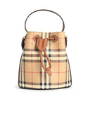 Burberry 'revisar' la bolsa de cubo en la mezcla de poliuretano marrón