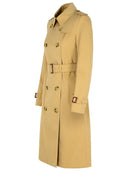 Burberry Long Beige Cotton 'Chelsea' Trench Coat