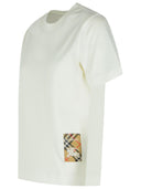 Maglietta in cotone bianco Burberry