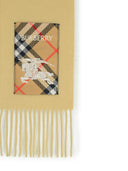 Burberry 'Solid Label' Beige Cashmere Scarf