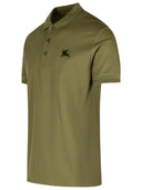 Burberry 'Eddie' Green Cotton Polo Shirt
