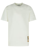 Maglietta in cotone bianco Burberry