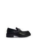 Burberry 'Raft' Black Lear Loafers