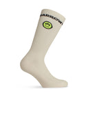 Calze a miscela di cotone bianco carriolo