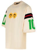 Barrow Elfenbein Baumwoll -T -Shirt