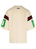 Barrow Elfenbein Baumwoll -T -Shirt