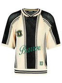 Maglietta di miscela viscosa nera carriola