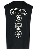 Schubkarrow Black Cotton Tank Top