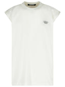 Maglietta in cotone bianco carriola