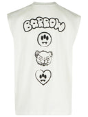 Maglietta in cotone bianco carriola