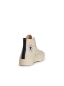 Comme Des Garçons Play X Converse Beige Tela Sneakers