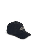 Ganni Black Cotton Cap
