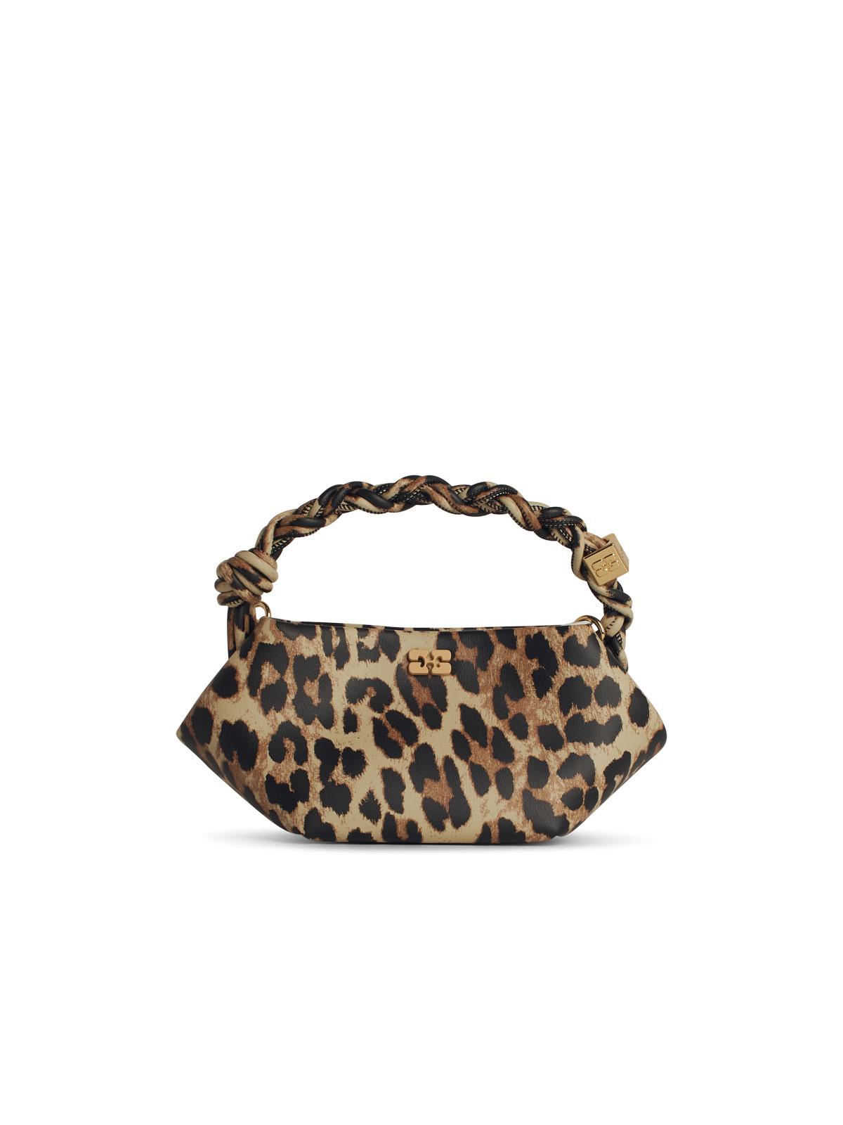 Ganni 'Bou' Mini Bag In Brown Recycled Lear Blend