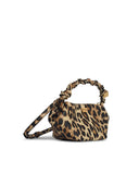 Ganni 'bou' mini taske i brun genanvendt lear blanding