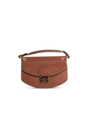 Ganni 'apo g' Brown Lear Bag