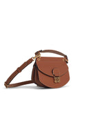 Ganni 'apo g' Brown Lear Bag
