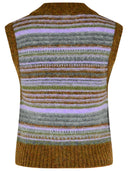 Ganni Green Alpaca Blend Vest