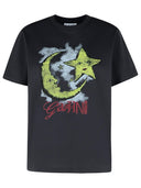 Ganni 'Moonlight' Black Cotton T Shirt