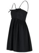 Ganni zwarte katoenen jurk