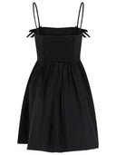 Ganni zwarte katoenen jurk