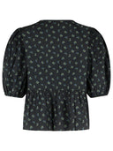 Ganni Black Cotton Blouse