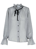 Chemise en polyester noir ganni