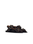 Ganni 'Buckle' Bourgogne Lear Ballet Flats