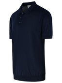 Golden Goose Navy Virgin Wool Polo Shirt