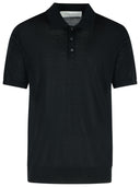 Golden Goose Black Virgin Wool Polo