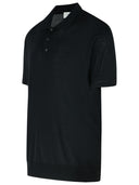 Golden Goose Black Virgin Wool Polo