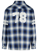 Golden Goose 'Check Nolowen' Blue Cotton Shirt