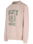 Golden Goose 'College' Pink Cotton Sweatshirt