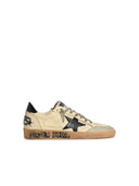 Golden Goose 'Ball Star' White Lear Sneakers
