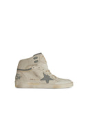 Golden Goose 'Sky Star' White Lear Sneakers