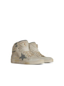 Golden Goose 'Sky Star' White Lear Sneakers