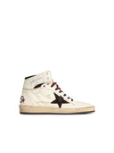 Golden Goose 'Sky Star' White Lear Sneakers